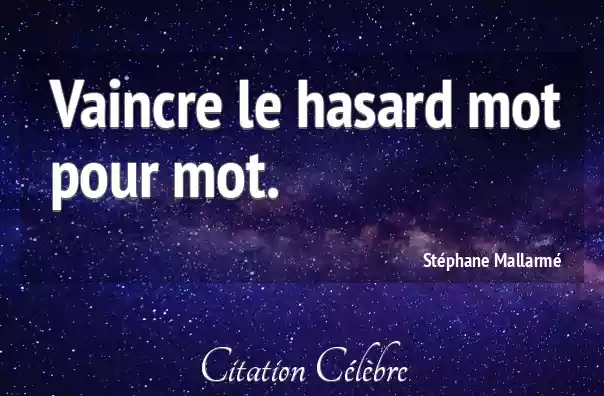 Une phrase au hasard